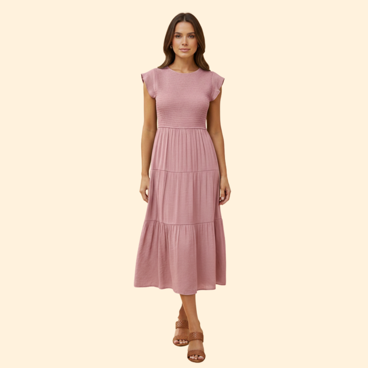 Women’s Short Sleeve Midi Dress