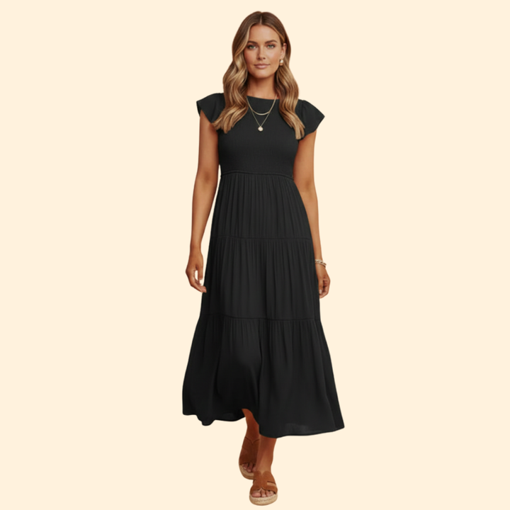 Women’s Short Sleeve Midi Dress