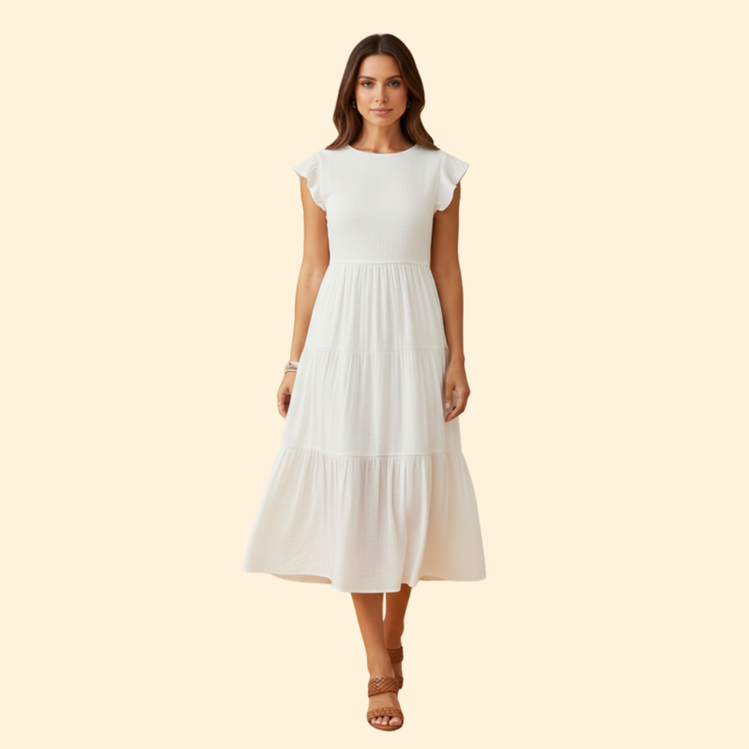 Women’s Short Sleeve Midi Dress