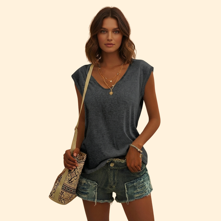 Women's Effortless V-neck Style