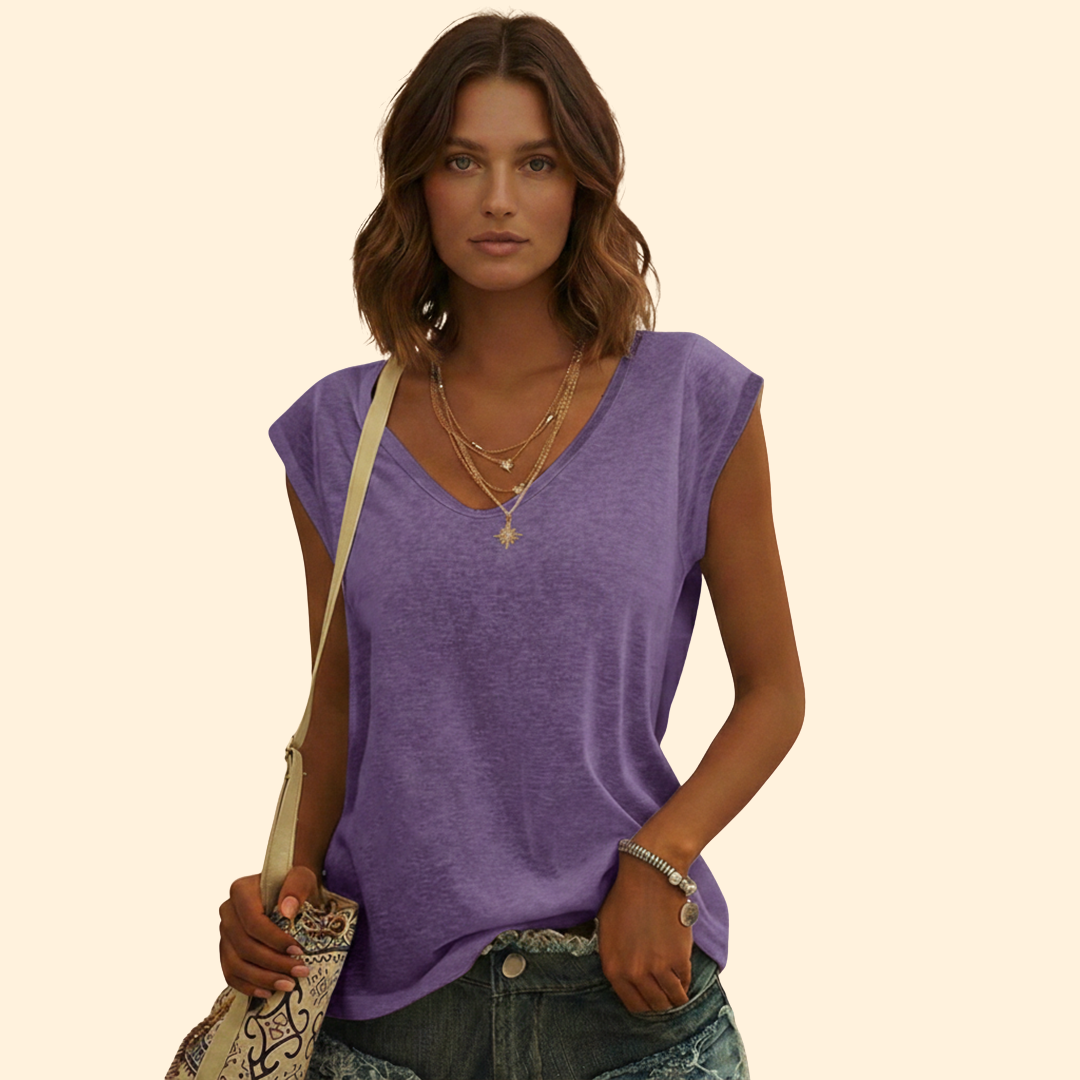 Women's Effortless V-neck Style