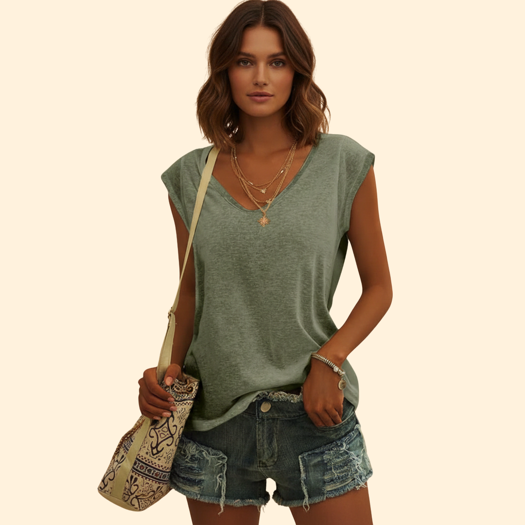 Women's Effortless V-neck Style