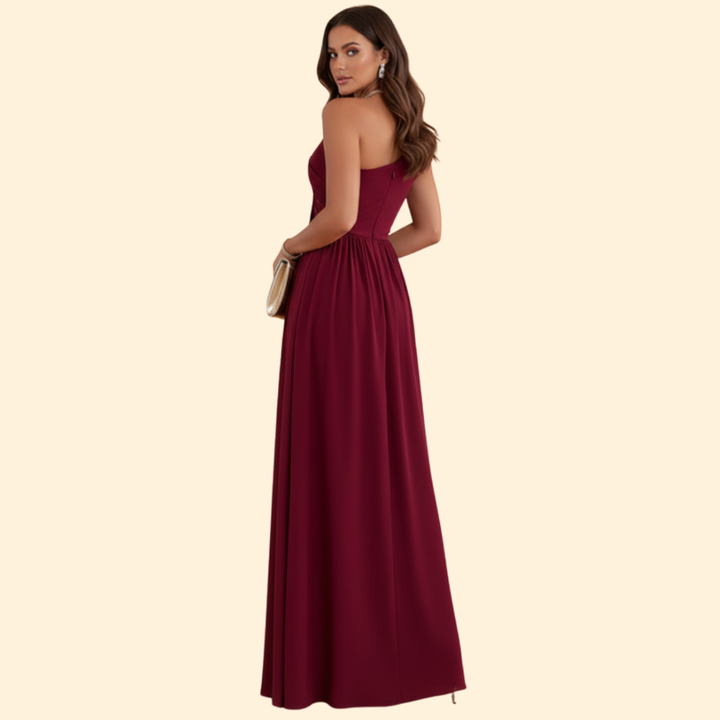 Women’s Solid Color Evening Dress
