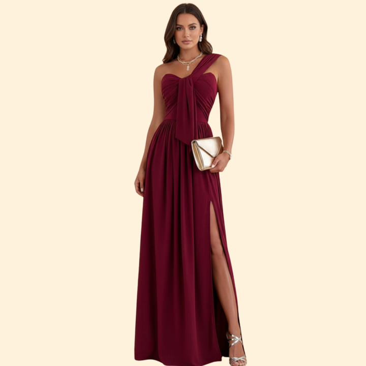 Women’s Solid Color Evening Dress