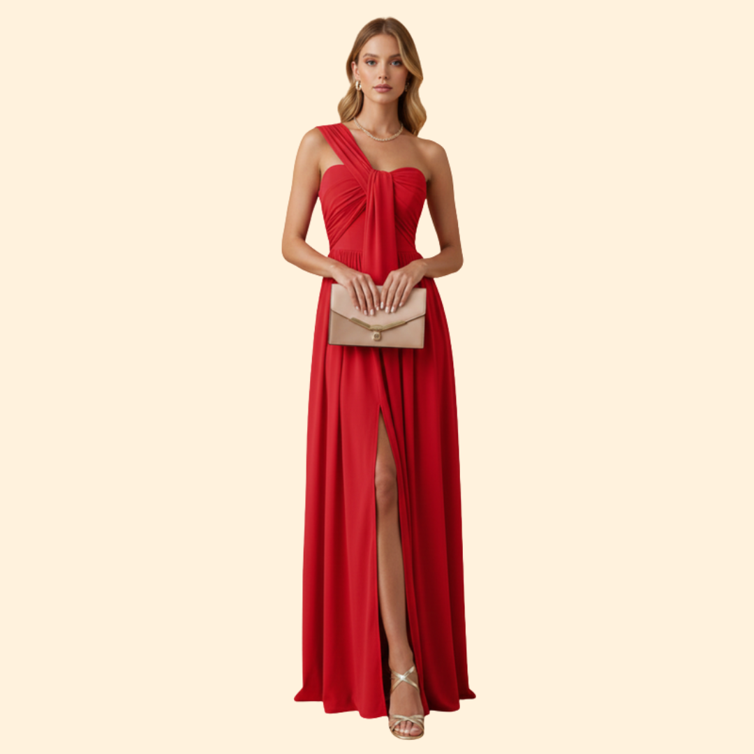 Women’s Solid Color Evening Dress