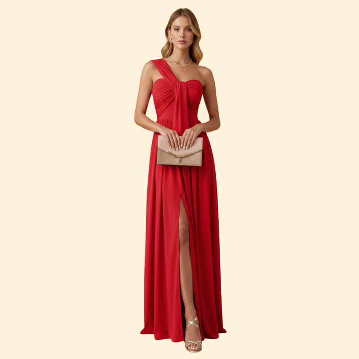 Women’s Solid Color Evening Dress