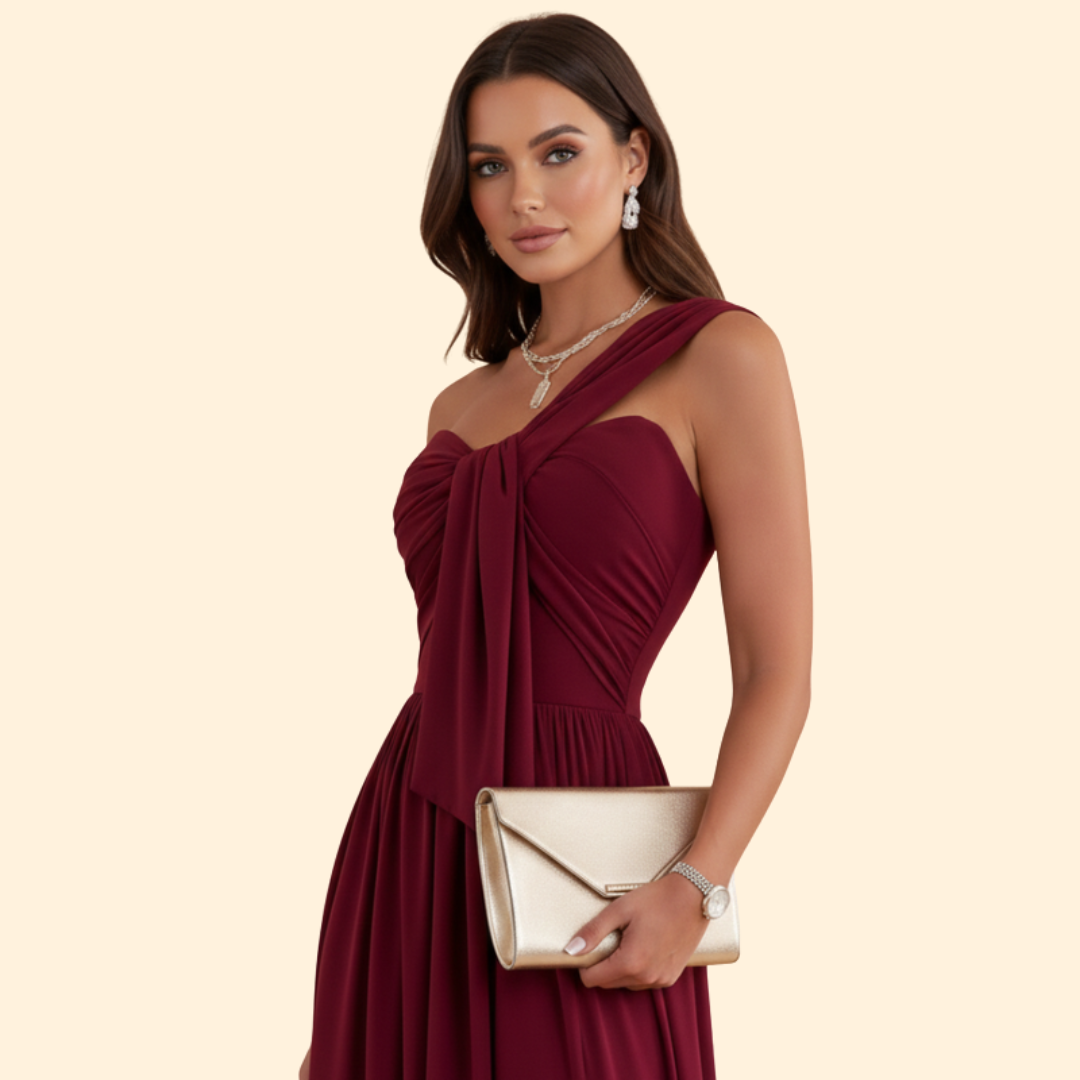 Women’s Solid Color Evening Dress