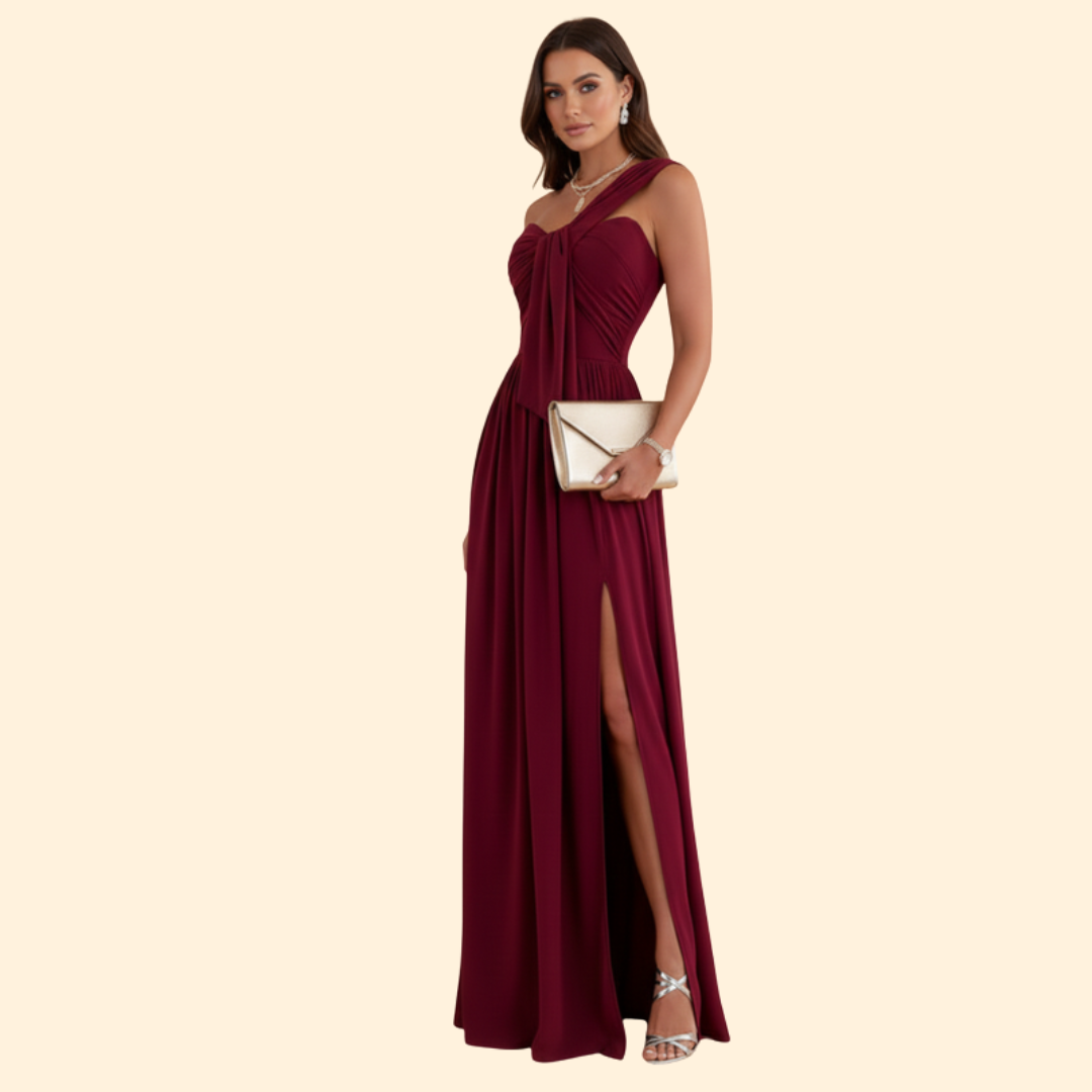 Women’s Solid Color Evening Dress