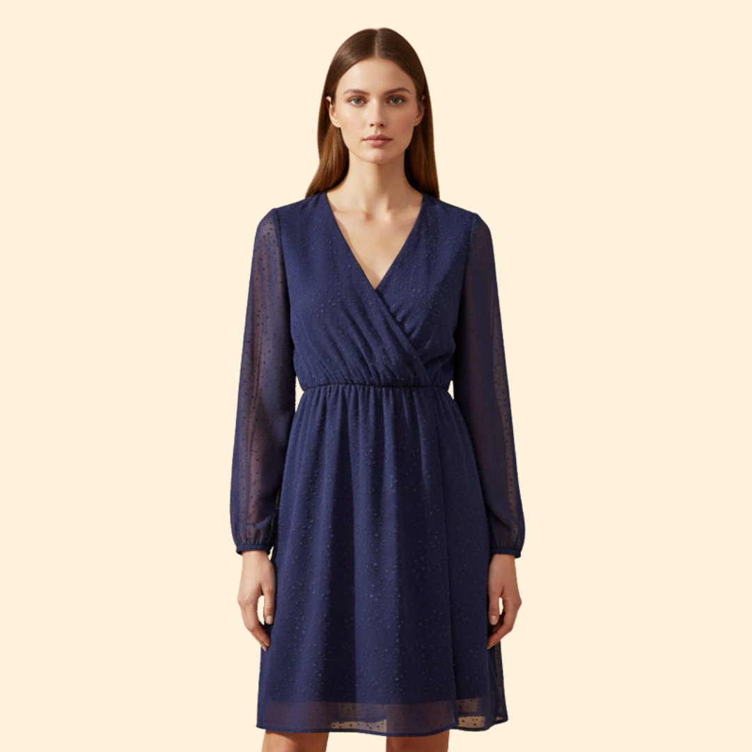 Women’s Sparkle V-Neck Mini Dress