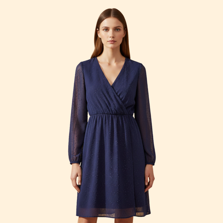 Women’s Sparkle V-Neck Mini Dress