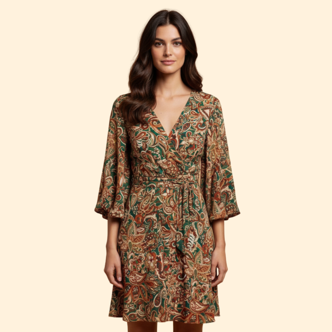 Women’s V-Neck Boho Dress
