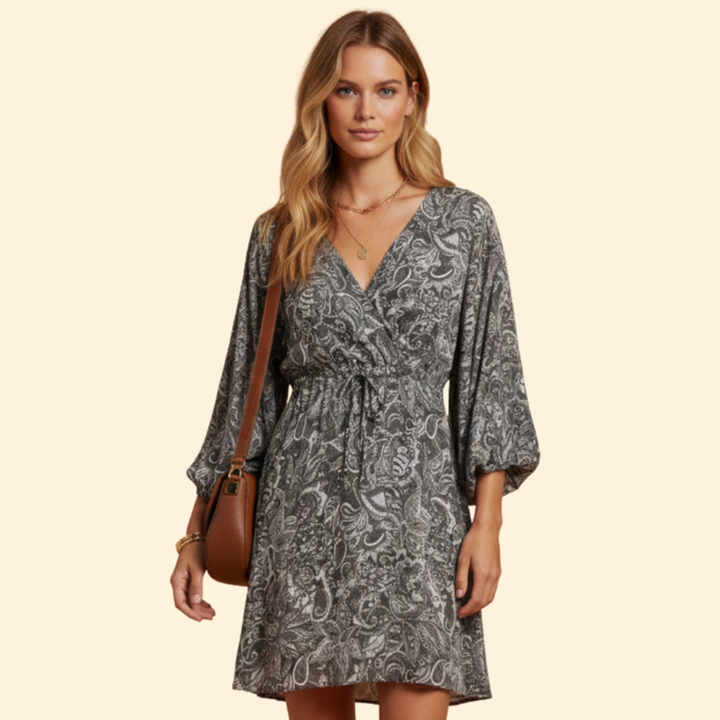 Women’s V-Neck Boho Dress