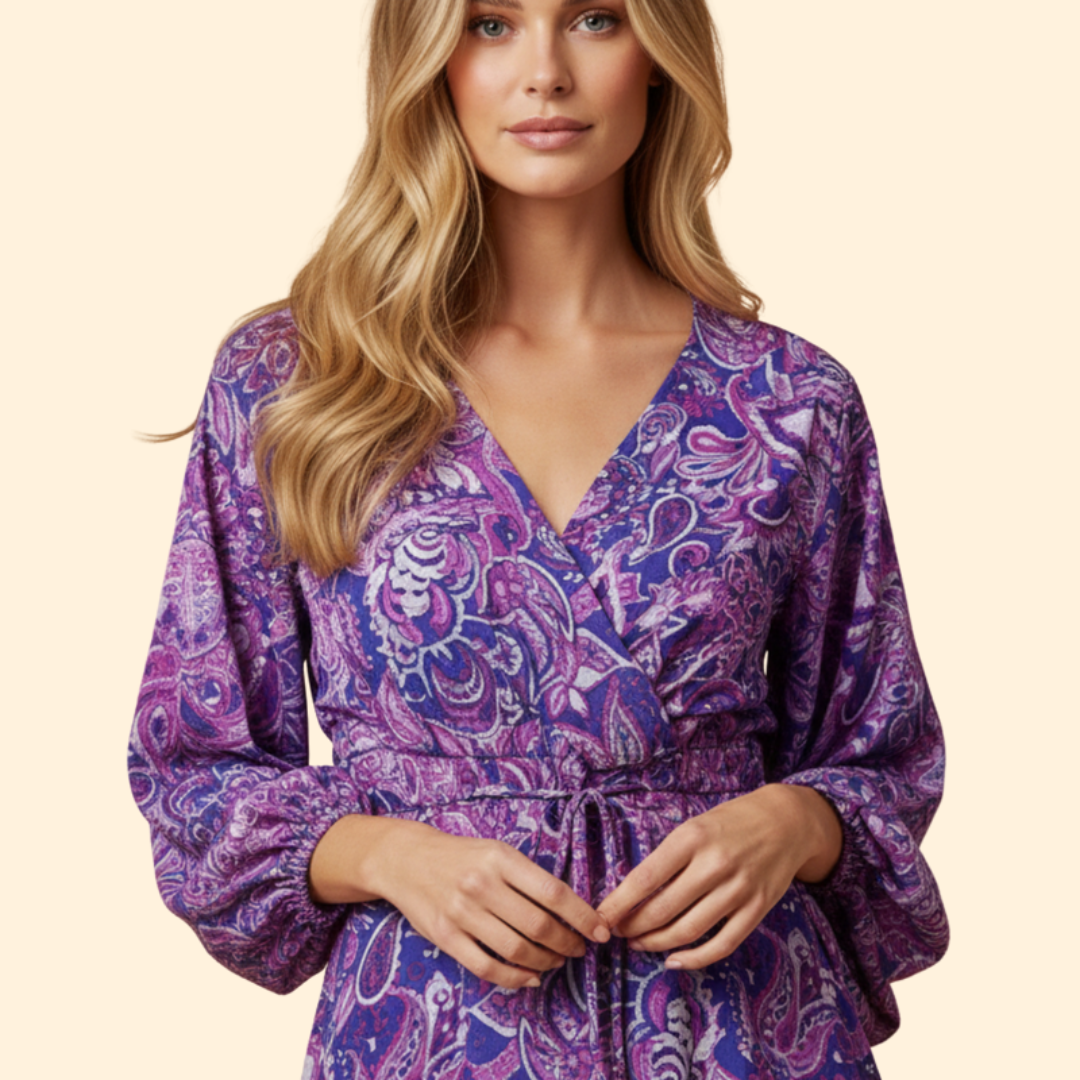 Women’s V-Neck Boho Dress