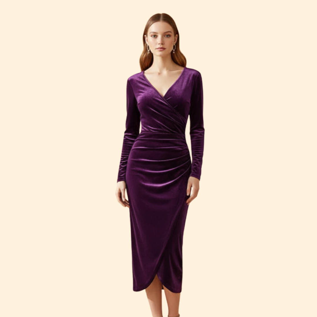 Women’s Velvet Midi Dress