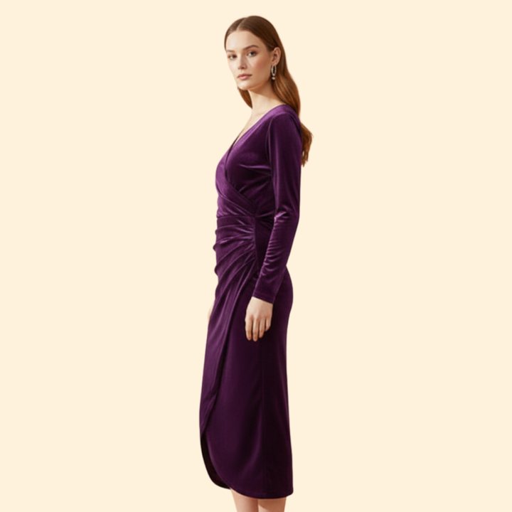 Women’s Velvet Midi Dress