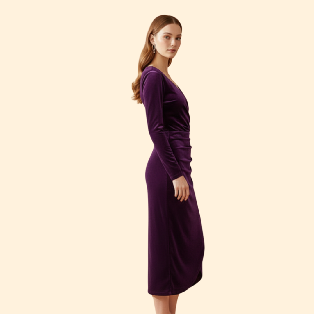 Women’s Velvet Midi Dress
