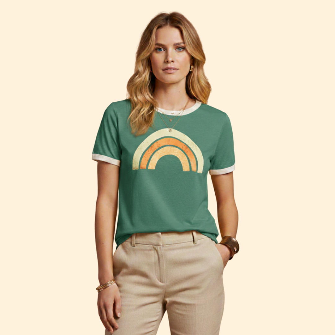 Women's Vibrant Rainbow Tee
