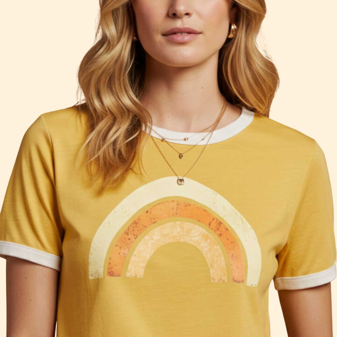 Women's Vibrant Rainbow Tee