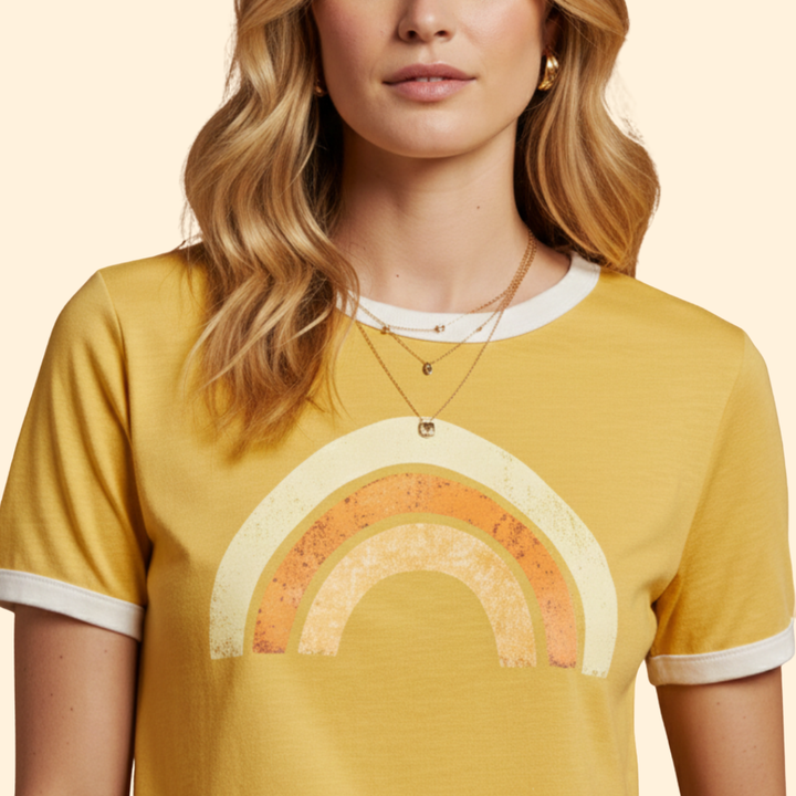 Women's Vibrant Rainbow Tee