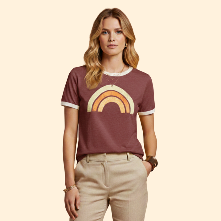 Women's Vibrant Rainbow Tee