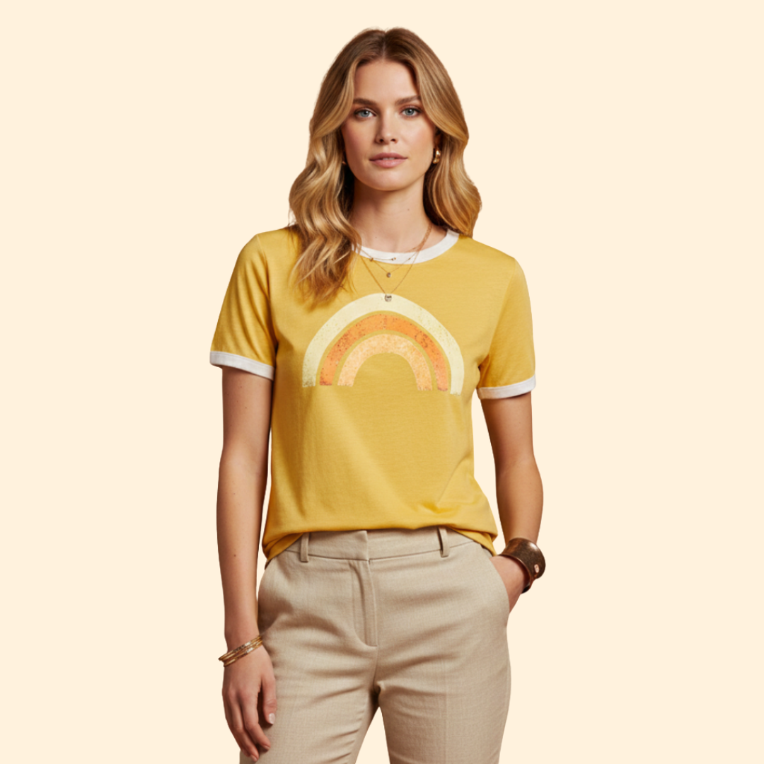 Women's Vibrant Rainbow Tee