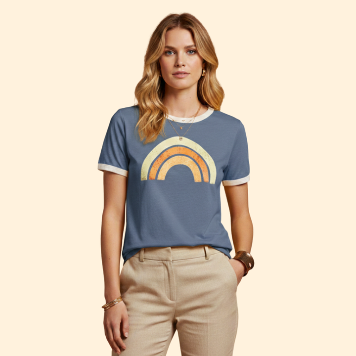 Women's Vibrant Rainbow Tee