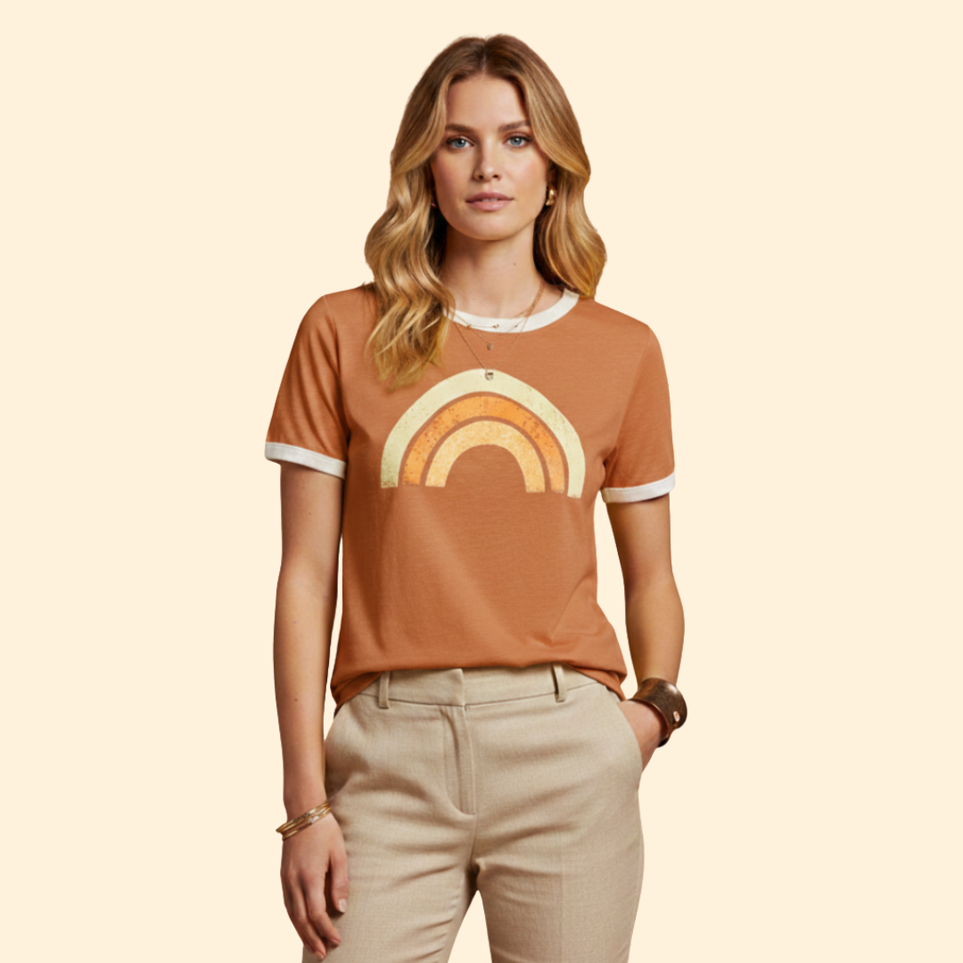 Women's Vibrant Rainbow Tee