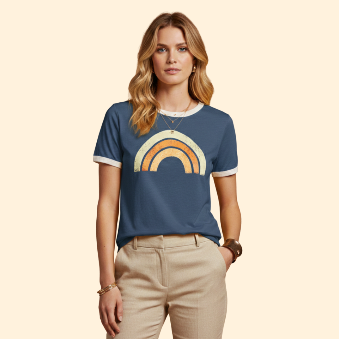 Women's Vibrant Rainbow Tee