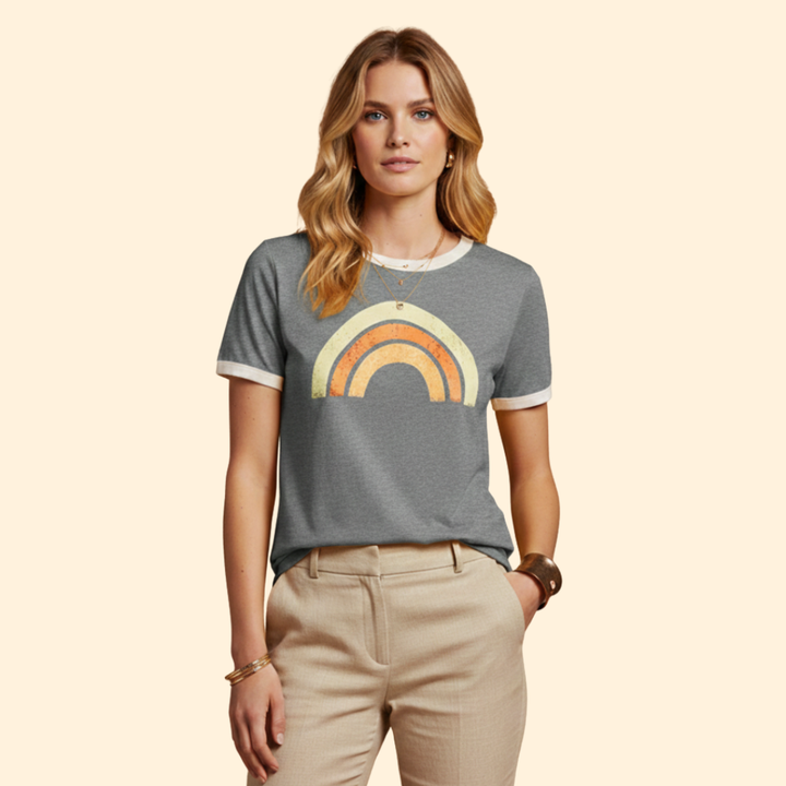 Women's Vibrant Rainbow Tee