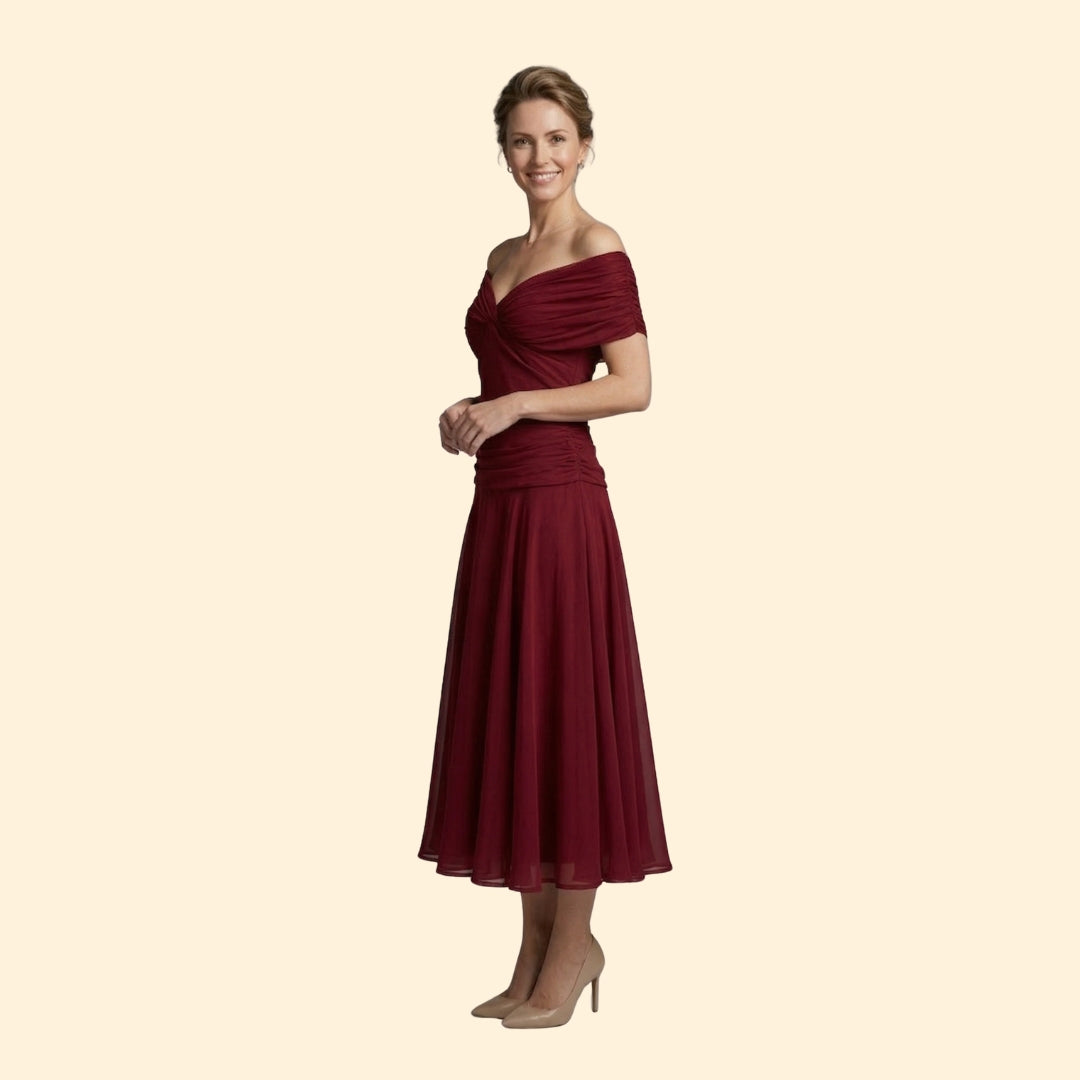 men’s Off Shoulder Midi Dress