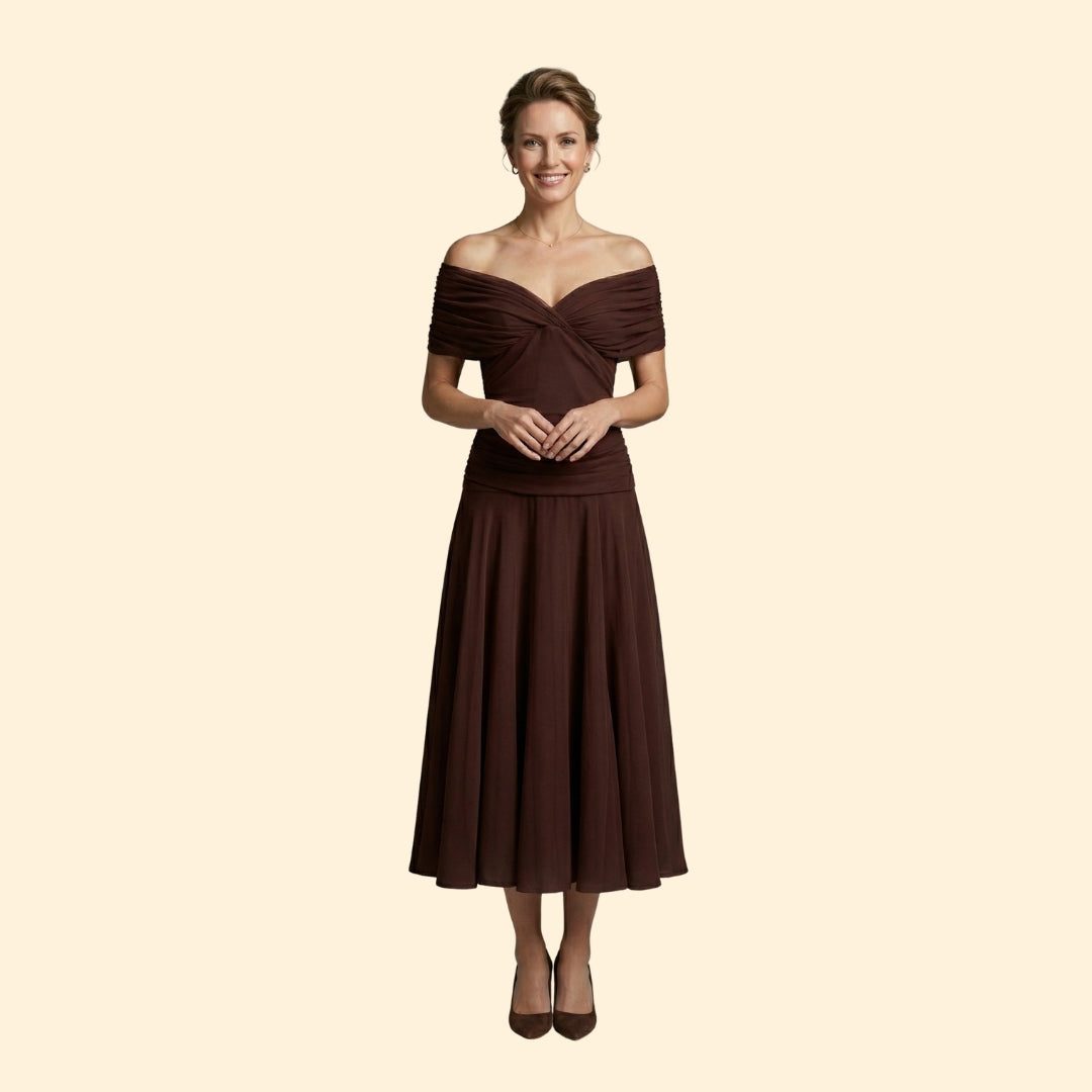 men’s Off Shoulder Midi Dress