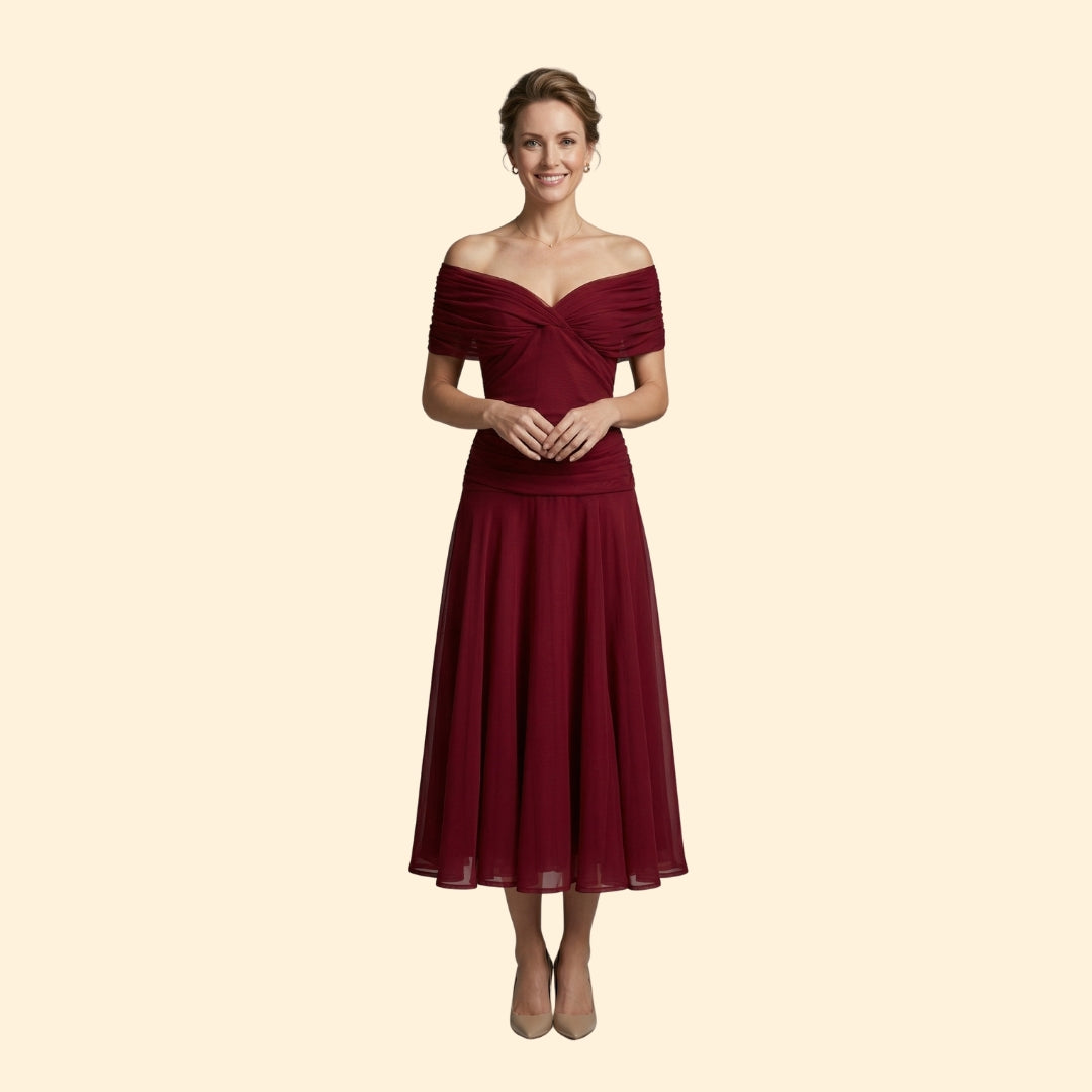 men’s Off Shoulder Midi Dress