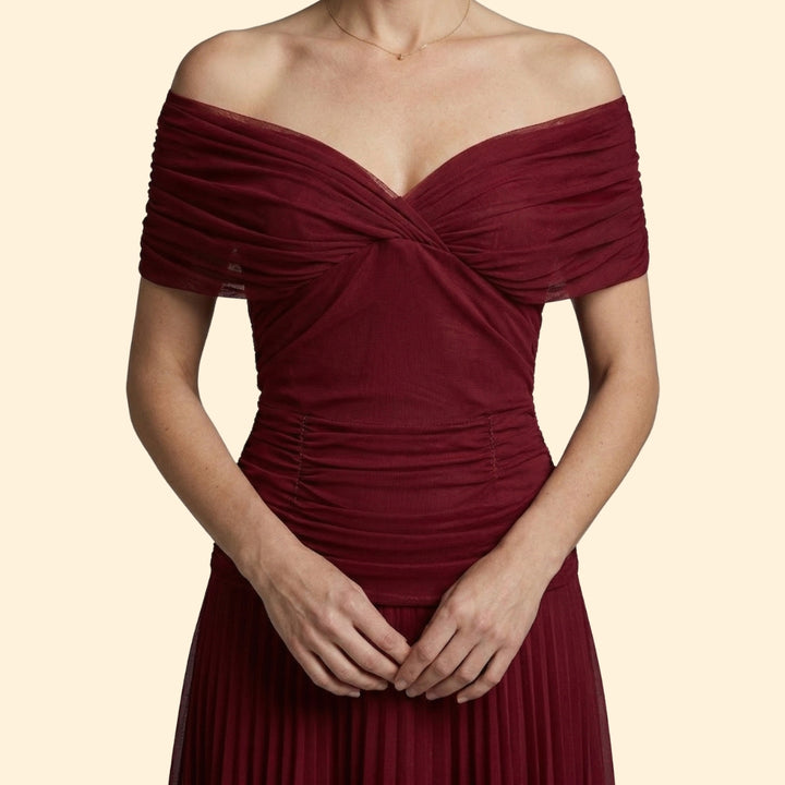 men’s Off Shoulder Midi Dress